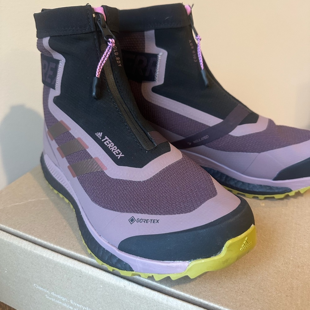 Adidas Terrex GORE-TEX Purple and Black Boots